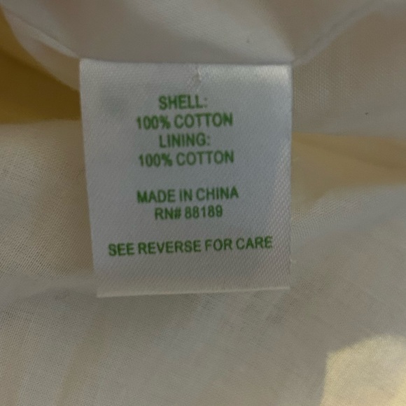 Lilly Pulitzer 100% Cotton White Eyelet Strapless Dress Bubble Hem Size 2 - Picture 8 of 8